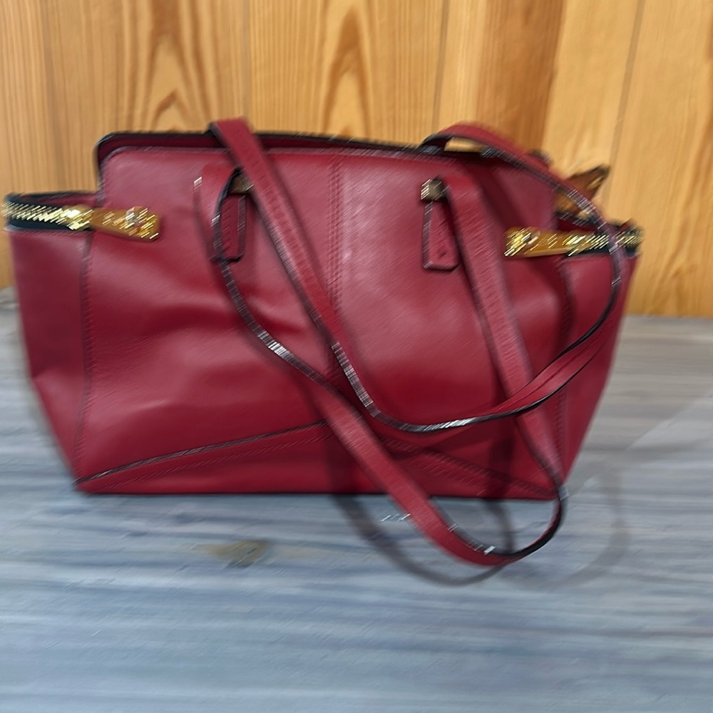Antonio Melani Red Leather Hand bag.